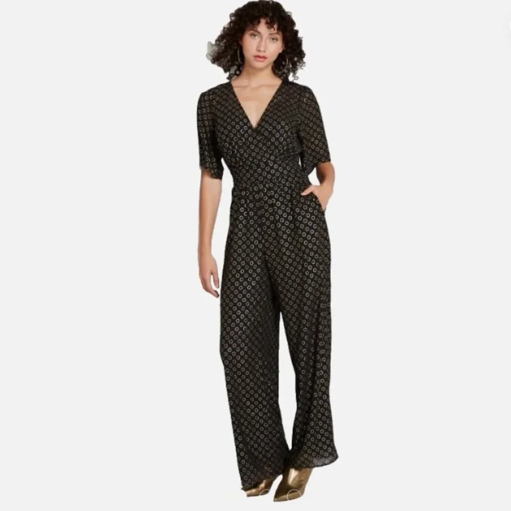 ModCloth Size 1X Luxe at Me Metallic Jumpsuit - Picture 2 of 15
